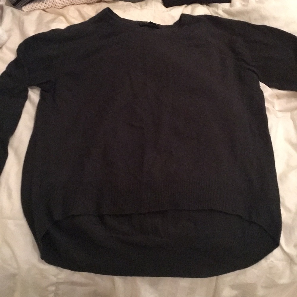 Hunter Green High/Low Sweater